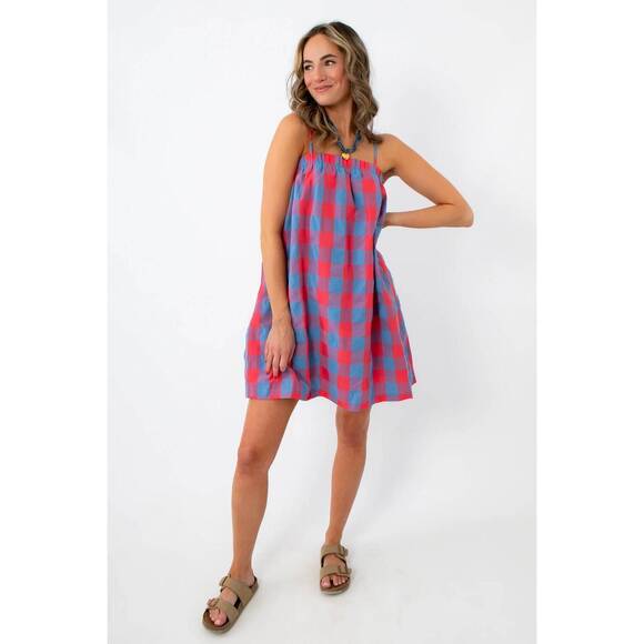 WISHLIST Dresses & Skirts - NEW WISHLIST americana babe mini dress in plaid